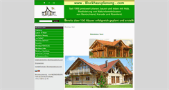 Desktop Screenshot of blockhausplanung.com