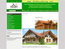 Tablet Screenshot of blockhausplanung.com